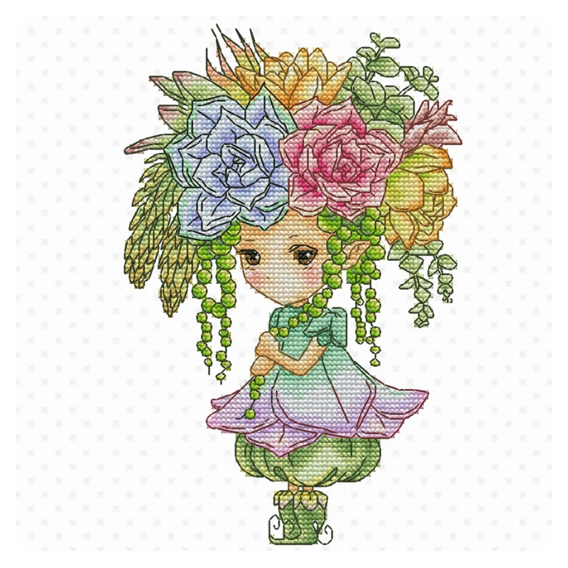 Lena Lawson Needlearts – Succulents Sprite