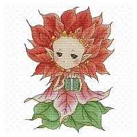 Lena Lawson Needlearts – Poinsettia Sprite