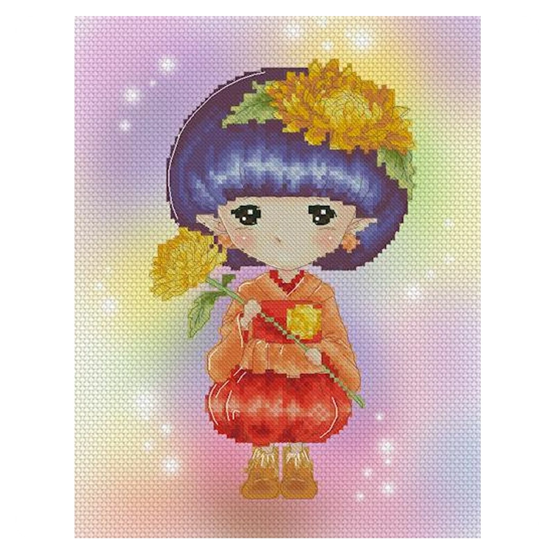 Lena Lawson Needlearts – Chrysanthemum Sprite