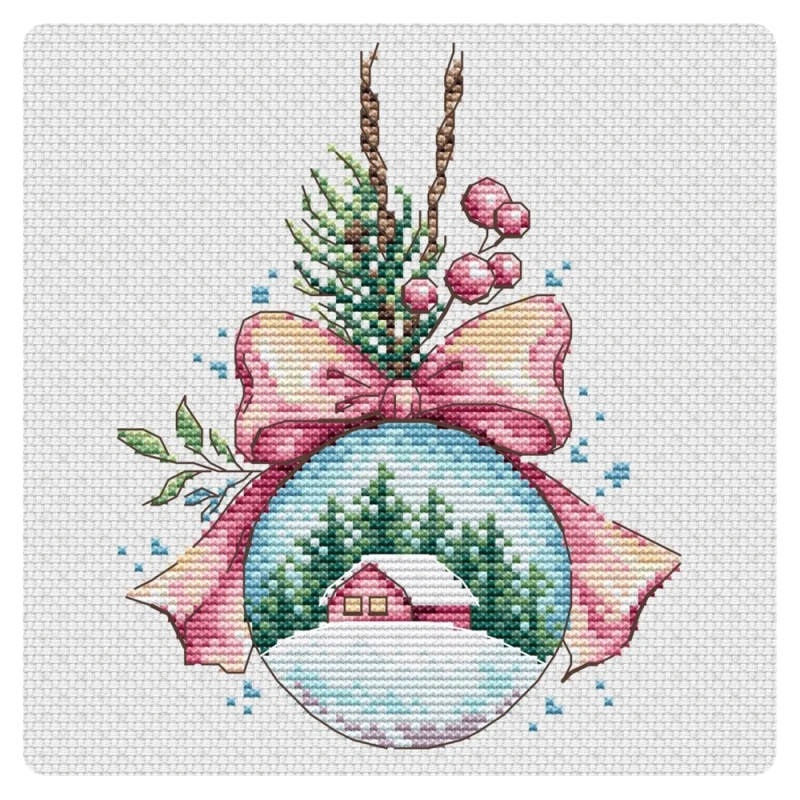 Green Terrace – Christmas Bow and Snow