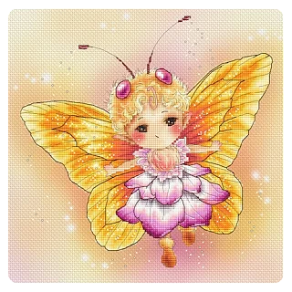 Lena Lawson Needlearts – Yellow Butterfly