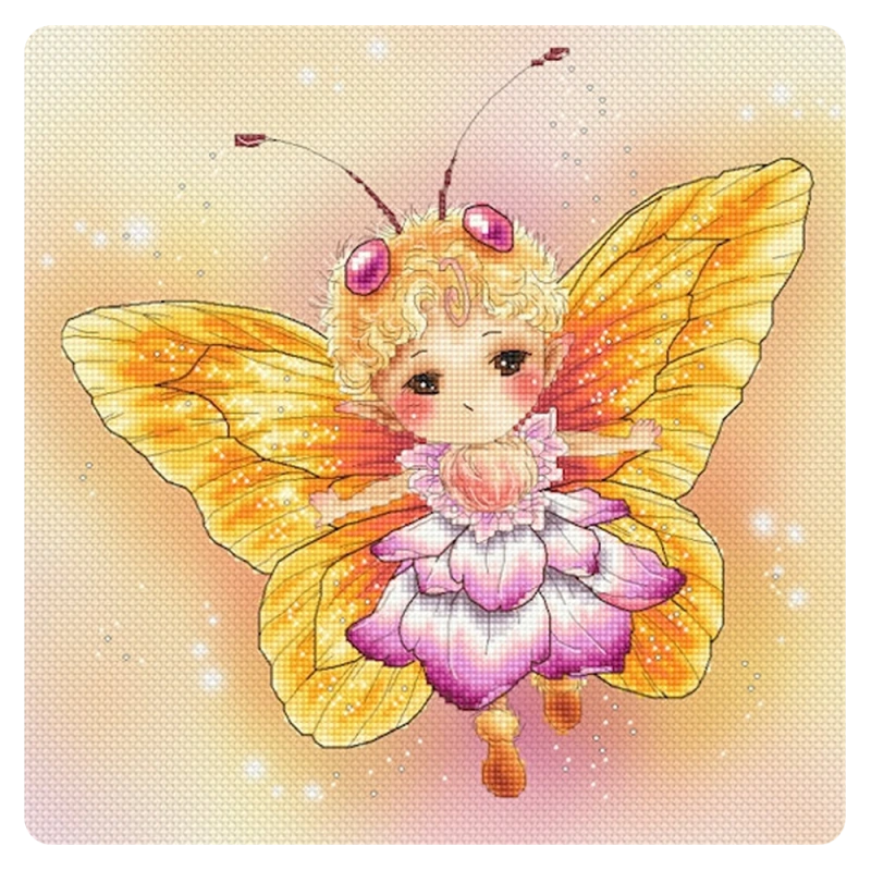 Lena Lawson Needlearts – Yellow Butterfly