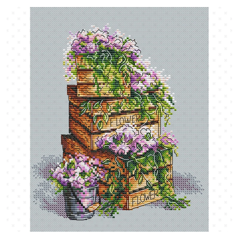 Green Terrace – Boxes with Flowers