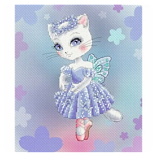 Lena Lawson Needlearts – Sapphire Ballerina Kitty