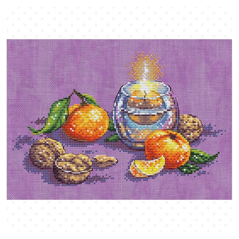 Green Terrace – Mandarins and Candle