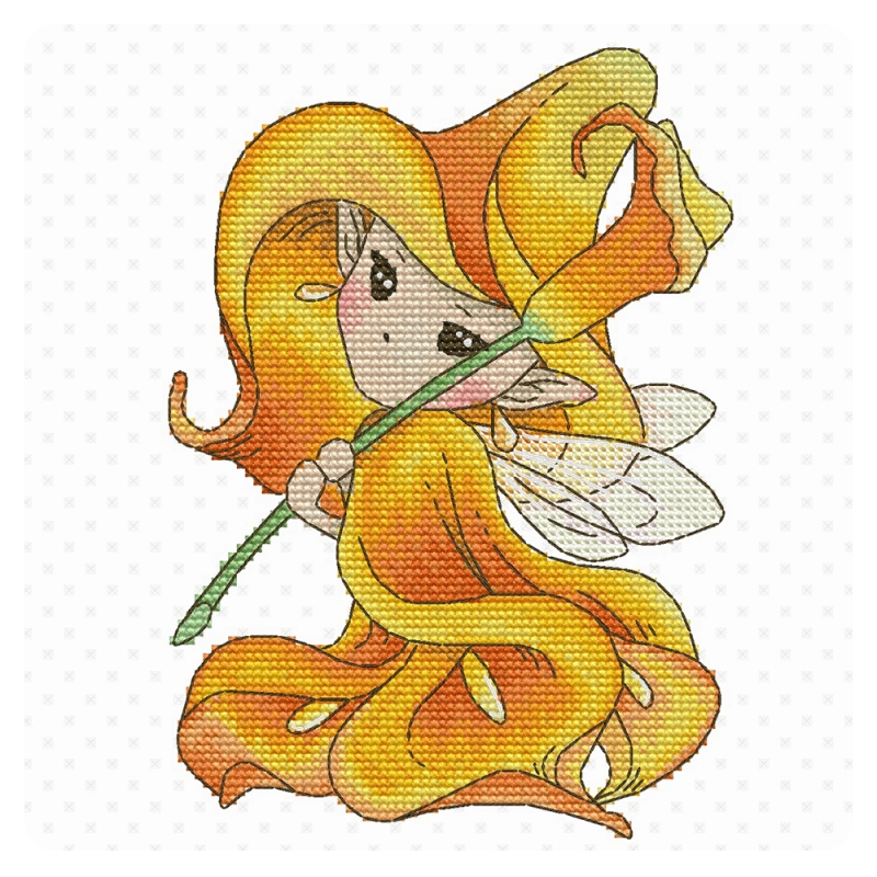 Lena Lawson Needlearts – Orange Lily Sprite
