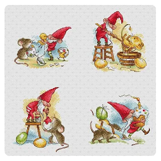 Green Terrace – Easter Gnome and Mouse