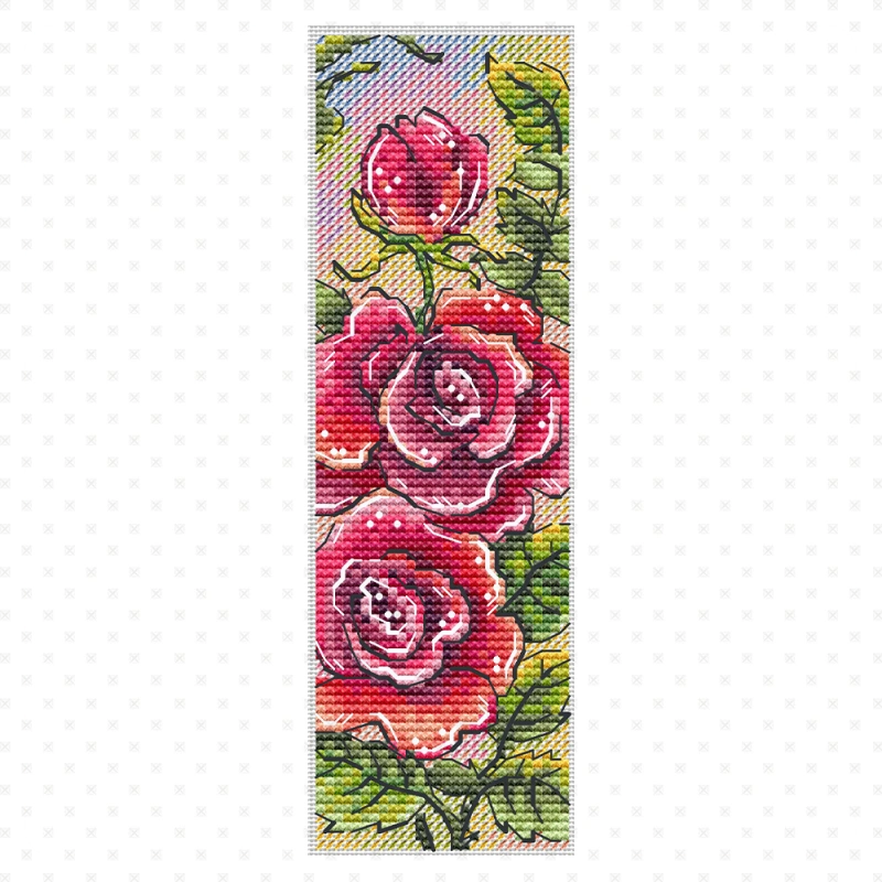 Green Terrace – Bookmark With Roses